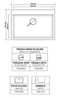  Oshxona uchun lavabo RealStone K003 Didyma - 