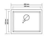  Oshxona uchun lavabo RealStone К012 Gordion 60 - 