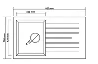  Кухонная мойка RealStone P004 Troya 86 Cappuccino - 