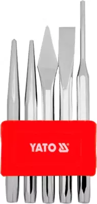 Набор зубил и керн, 5 предметов