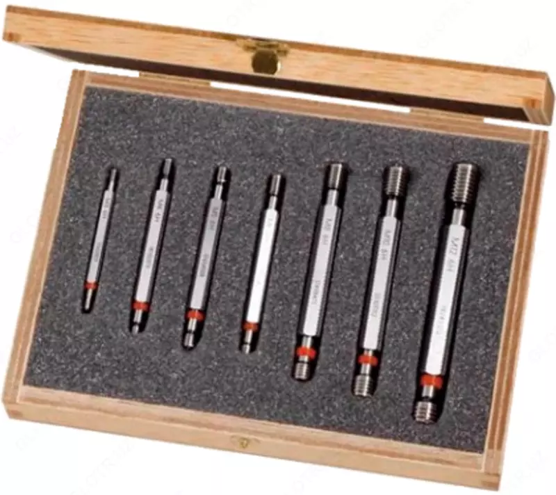 Набор проходных и непроходных калибров М3-М12, 7 предметов