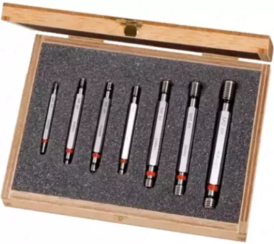 Набор проходных и непроходных калибров М3-М12, 7 предметов