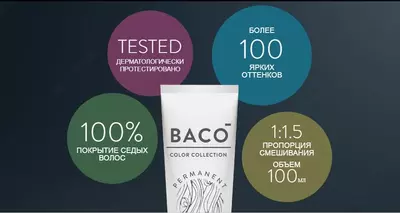 ЛИНИЯ ОКРАШИВАНИЯ ДЛЯ ВОЛОС BACÒ COLOR COLLECTION (100 ml) - Цена по запросу