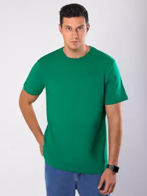 Футболка однотонная спортивная повседневная из хлопка