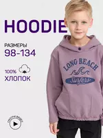 Худи детское с капюшоном повседневный с принтом