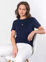 Kundalik paxtali printli asosiy futbolka