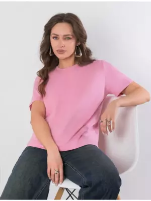 Футболка базовая с принтом повседневная из хлопка