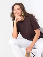 Футболка базовая с принтом повседневная из хлопка