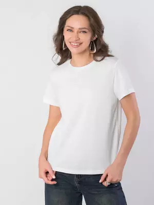 Футболка базовая с принтом повседневная из хлопка