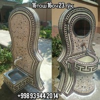  Дизайнерская двусторонняя раковина из мозаики № 001 - 