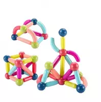 Палочный магнитный конструктор «84 делалей»