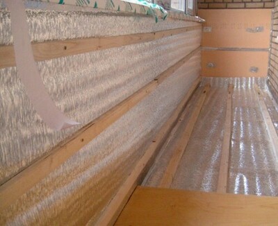 Zaminni, devorlarni va balkonni izolyatsiyasi