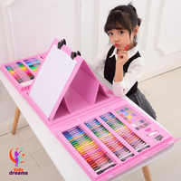 Детские творческий Haбoр для pиcoвания с мольбертoм 208 предметов!!! (Оригинал) Качество 100%