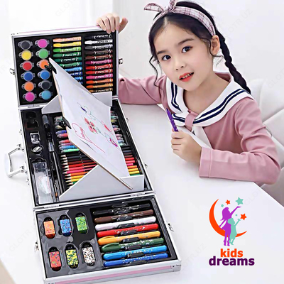 Delux Art 128! Набор для Рисования с Мольбертом в Металлическом чемоданчике