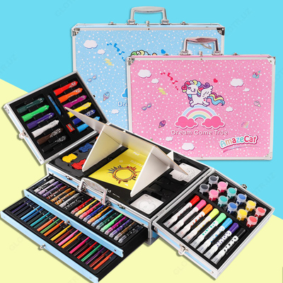 Набор для Рисования с Мольбертом в Металлическом чемоданчике Delux Art 138 Оптом и розница