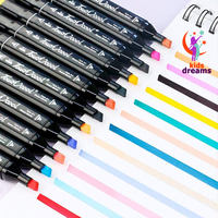 Набор Двусторонних спиртовых Скетч-Маркеров "TOUCH COOL" 80 цветов - от {0} сум