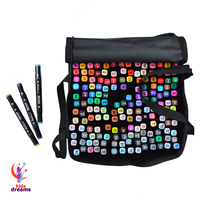 Набор Двусторонних спиртовых Скетч-Маркеров "TOUCH COOL" 168 цветов