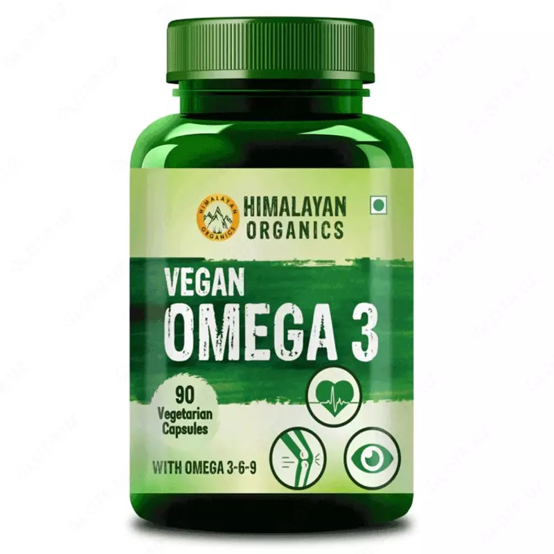  Пищевая добавка Himalayan Organics Vegan Omega 3-6-9  90 капсул - 