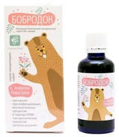 Bobrodok porsuq yog'i bilan yo'tal siropi