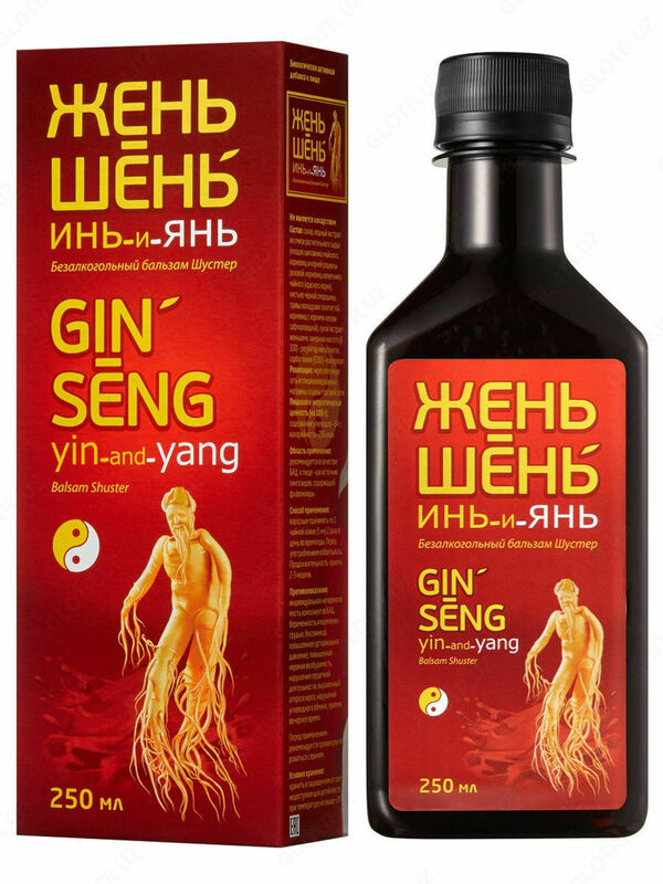 Женьшень инь янь бальзам  Бальзам Шустер-фарм Жень-шень Инь-и-Янь для потенции