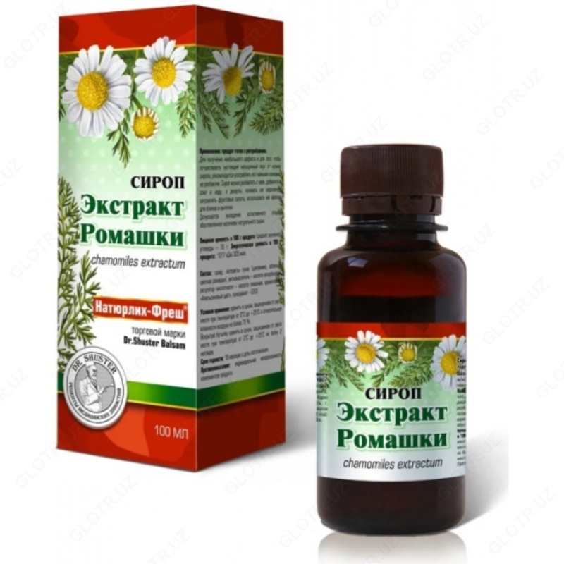 Сироп Dr. Shuster Balsam Натюрлих фреш Экстракт Ромашкир  100 мл