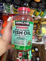   Kirkland Signature Wild Alyaska baliq yogi 1400 mg.  230 Softgels Notogri malumot Baliq yogi kapsulalari 