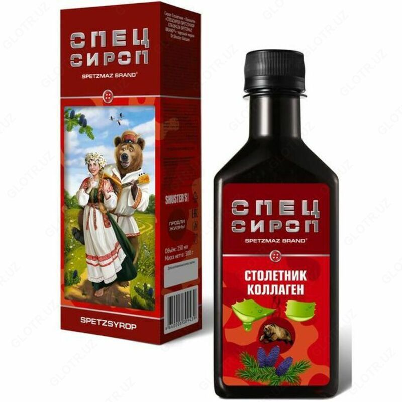 Сироп Dr. Shuster Balsam Столетник-Коллаген SPETZSYROP SPETZMAZ BRAND