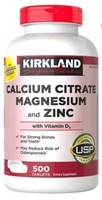  Витамины Kirkland Кальций Цитрат  Магний и Цинк (500 шт.) - 