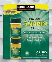  Противовоспалительный Kirkland Signature Аспирин 81 мг (365 таблеток) - 