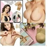 Kokrak uchun oz-ozidan yopishqoq astar quyon quloqlari (qora  bej)