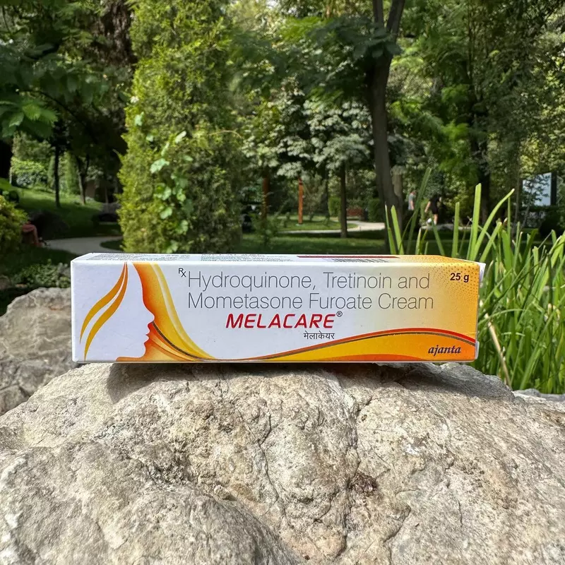 MELACARE КРЕМ С ГИДРОХИНОНОМ  ТРЕТИНОИНОМ И МОМЕТАЗОНА ФУРОАТОМ - 25 Г