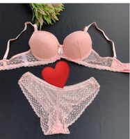 Комплект нижнего белья ажурный (розовый)