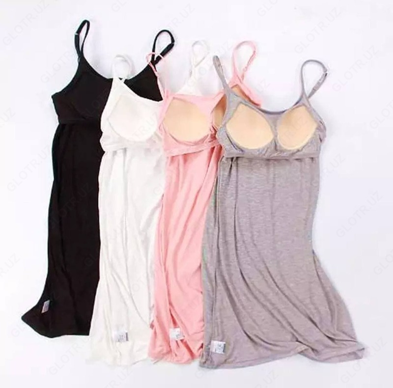 Хб платье с чашечками - 260 000 сум