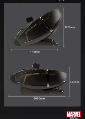 Массажное кресло премиум класса QR-8900 Black Panther