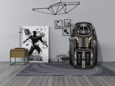 Массажное кресло премиум класса QR-8900 Black Panther