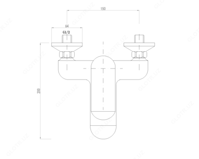 смеситель для ванны BOOYEA – LINA COLLECTION