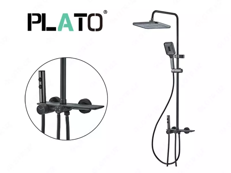 Душевой набор Plato P-DP2302QH