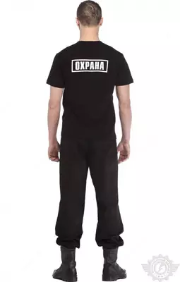 Qora futbolka "Lyuks" xavfsizlik idoralari va qutqaruv xizmatlari xodimlarini jihozlash uchun mo'ljallangan. Ulgurji va chakana