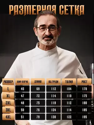 Китель для поваров - Цена по запросу