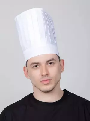 Классический высокий поварской колпак