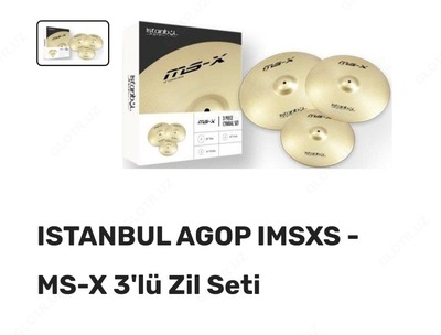 Drum Cymbal Set Istanbul AGOP IMSXS-MS-X