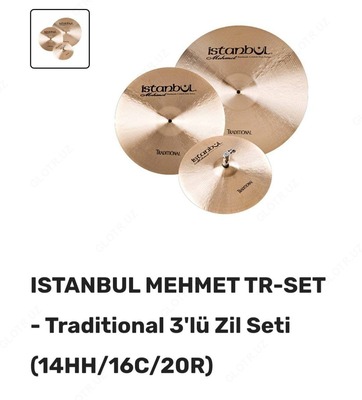 Drum Cymbal Set Istanbul MEHMET TR-SET-An'anaviy