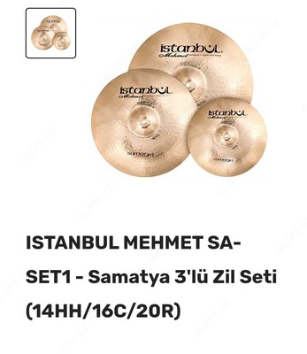 Drum Cymbal Set Istanbul Istanbul MEHMET SA-SET1-Samatya