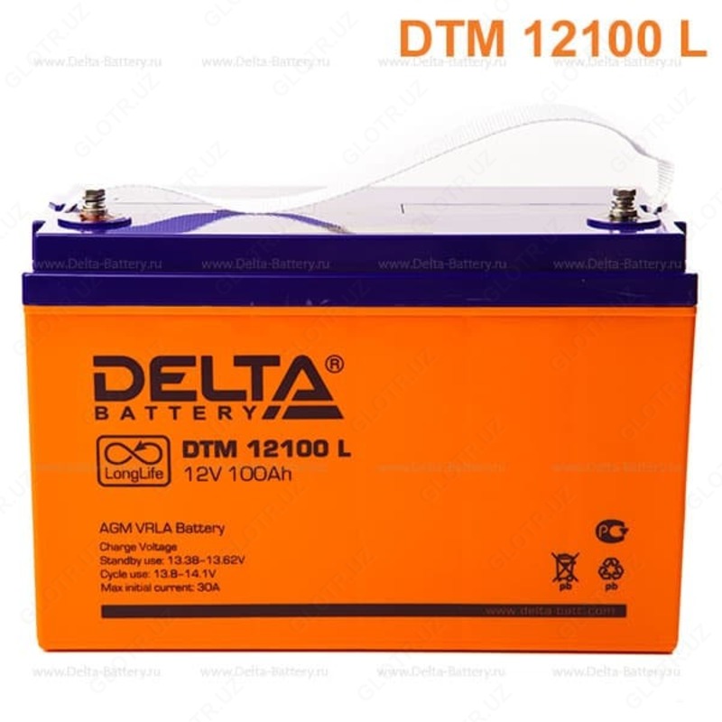  Аккумуляторная батарея Delta DTM 12100 L (12V / 100Ah) - 