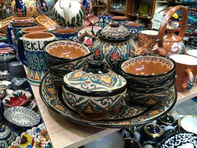Сувенирные набор посуды из керамики