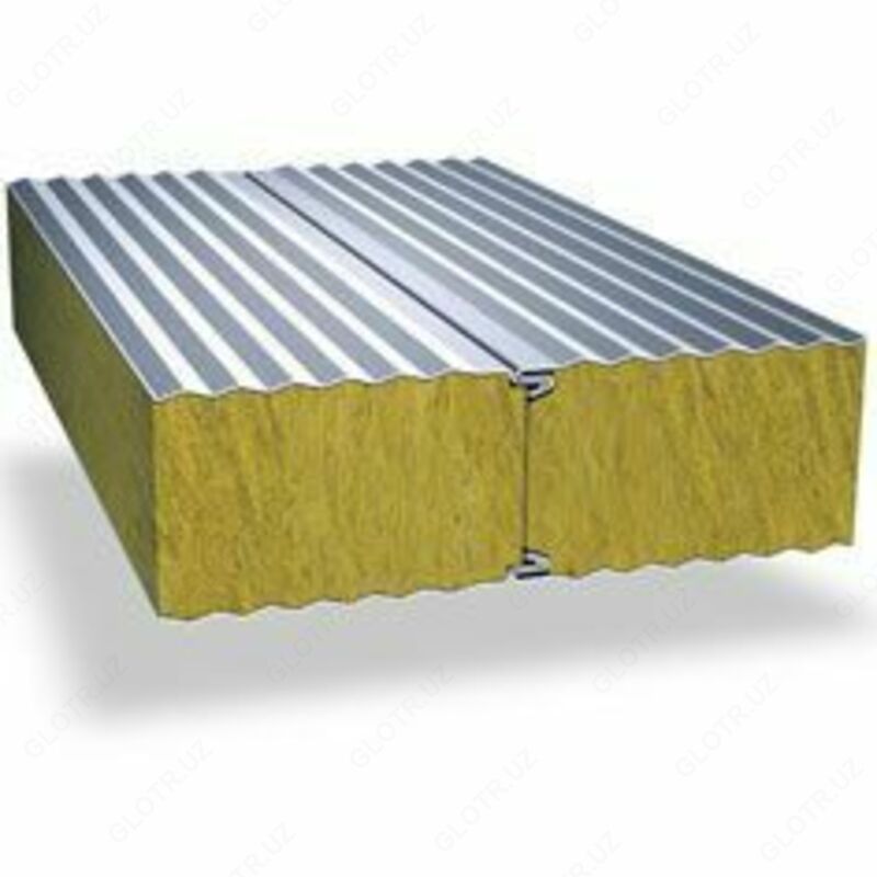  Стеновые сэндвич-панели плотность 100кг/м3 - 