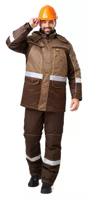 Куртка мужская зимняя (коричневая)