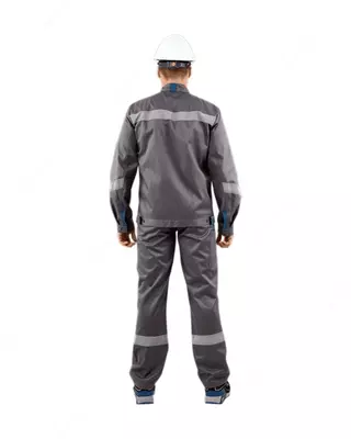 серый с бирюзовой отделкой