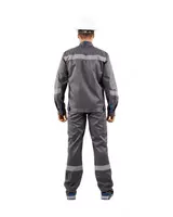 серый с бирюзовой отделкой