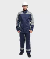 Erkaklar uchun mavsumiy ish kostyumi  kulrang bilan toq kok